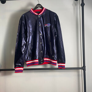 Men's Wild Collective Buffalo BIlls Bomber Jacket size L-2XL